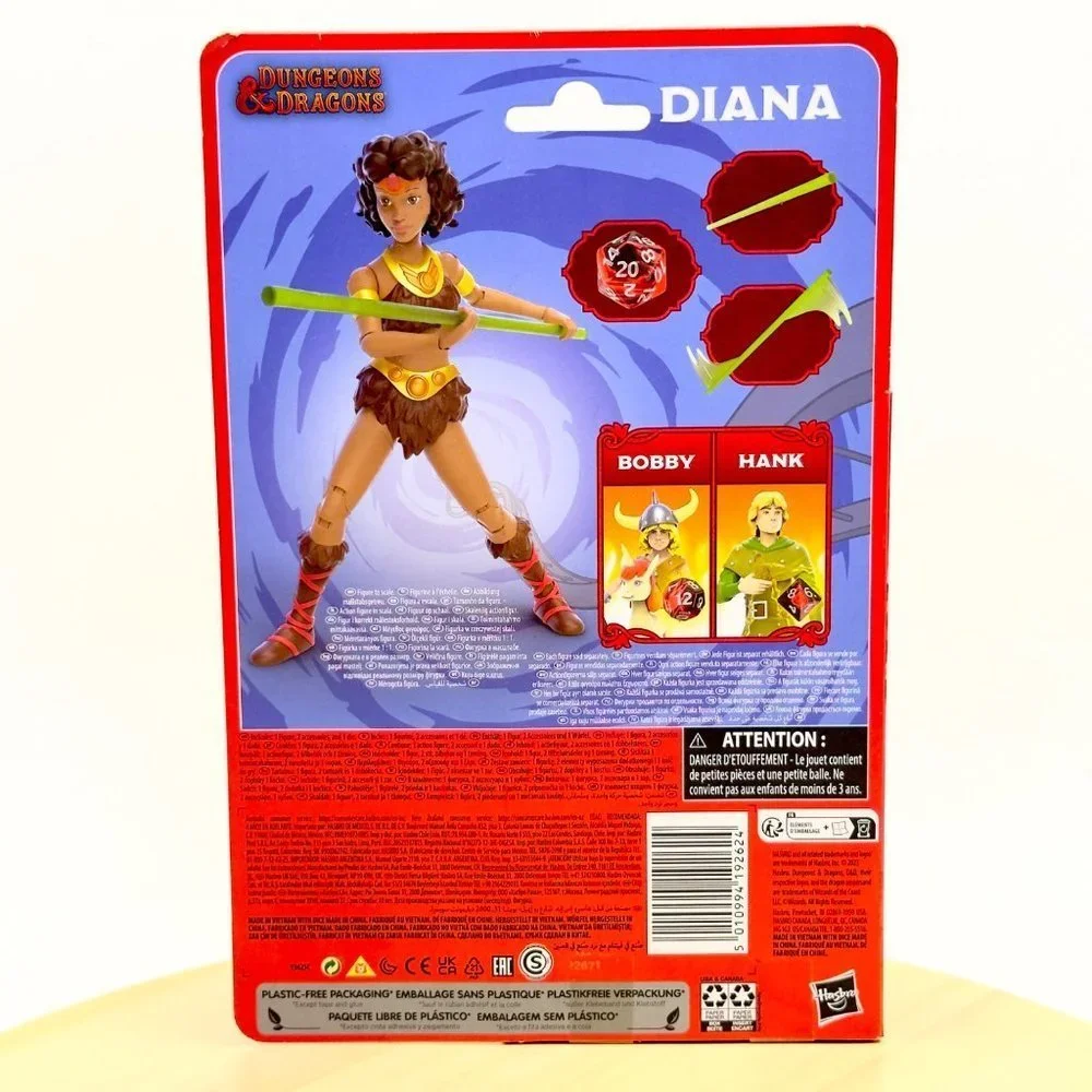 Dungeons & Dragons Diana the Acrobat Cartoon Classics 6” Action Figure NEW!